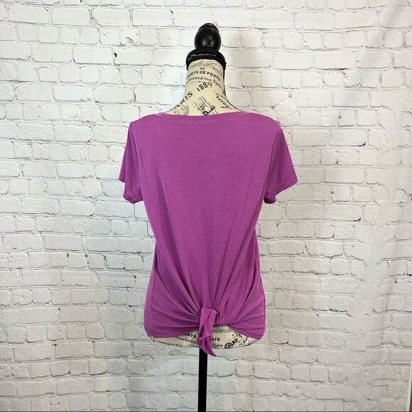 Rachel Rachel Roy Criss Cross T-shirt size small purple - Picture 7 of 9